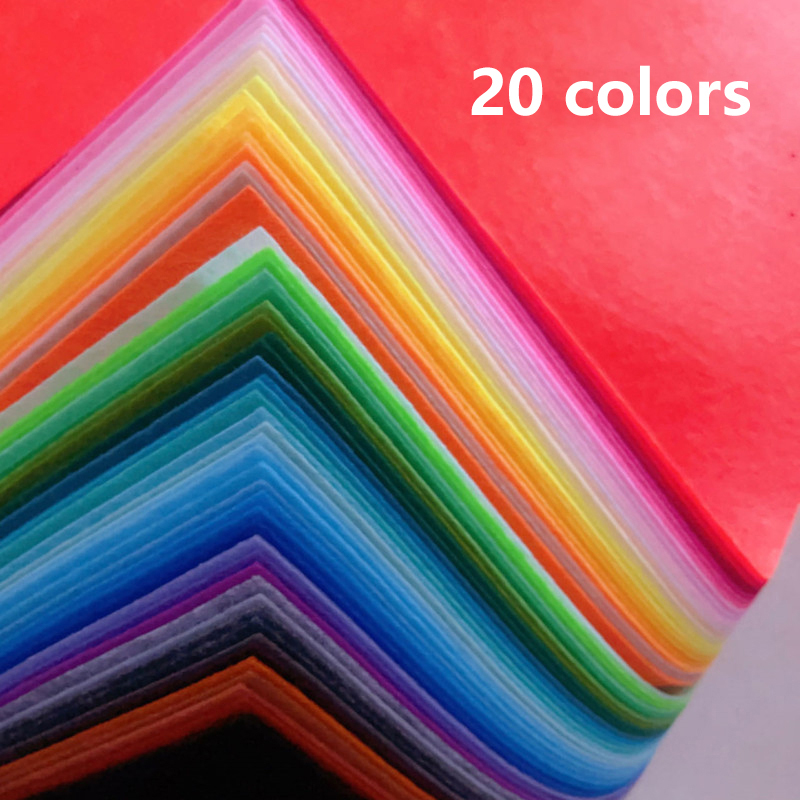 Fabric Softener Sheet - (BF06)20Pcs Soft Felt Fabric Sheet 20Color