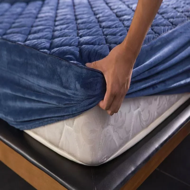 Fabric Softener Sheet - Crystal Velvet Thicken Quilted Mattress Cover