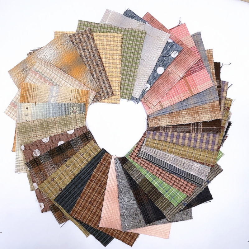 30pcs  Cotton Yarn Dyed Japane - Sewing Tweed Fabric review and price