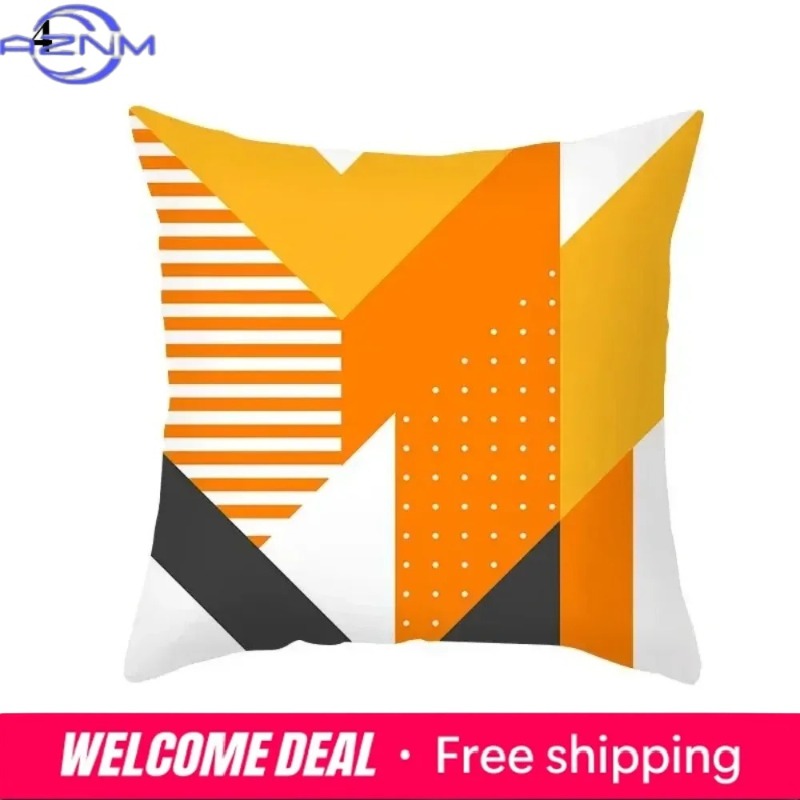 Boho Orange Abstract Cushion C - Century Textile & Sewing Supply Photos review and price