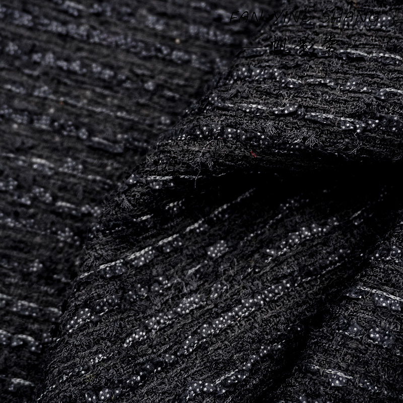 2025 Spring Winter Classic bla - Sewing Tweed Fabric review and price