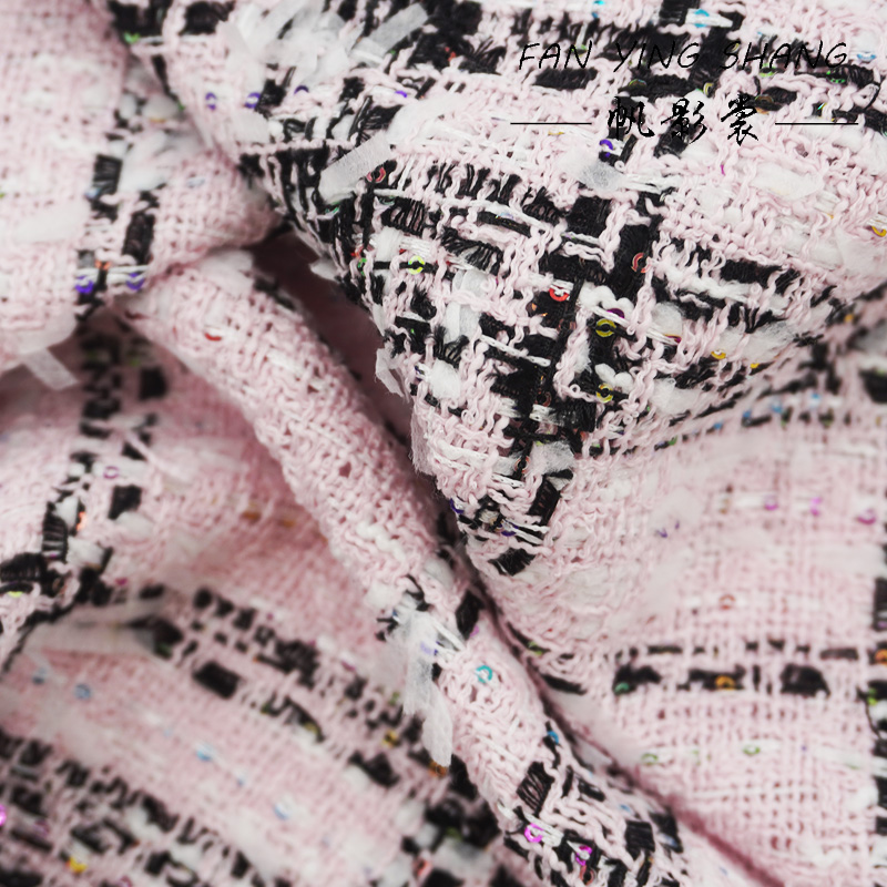 Pink Classical Big Plaid Color - Sewing Tweed Fabric review and price