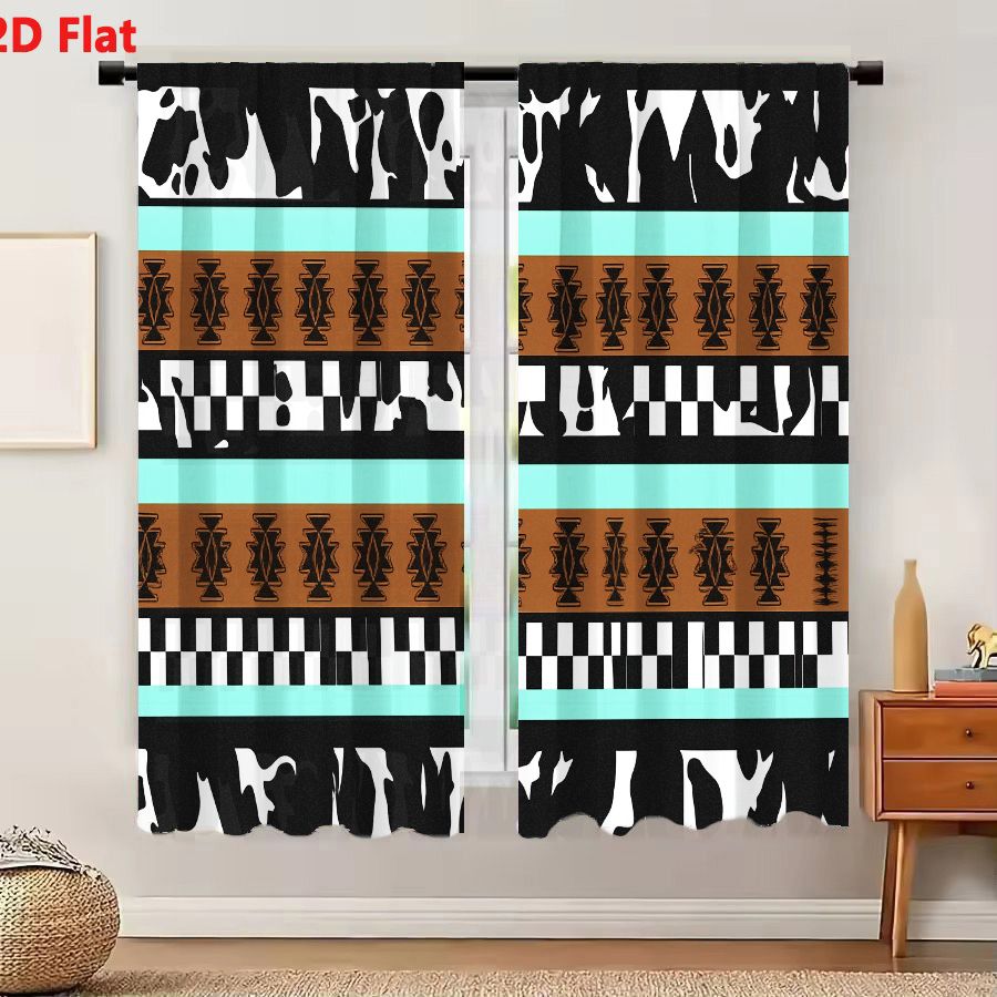 2Pcs Curtains 2D Flat Geometri - Century Textile & Sewing Supply Photos review and price