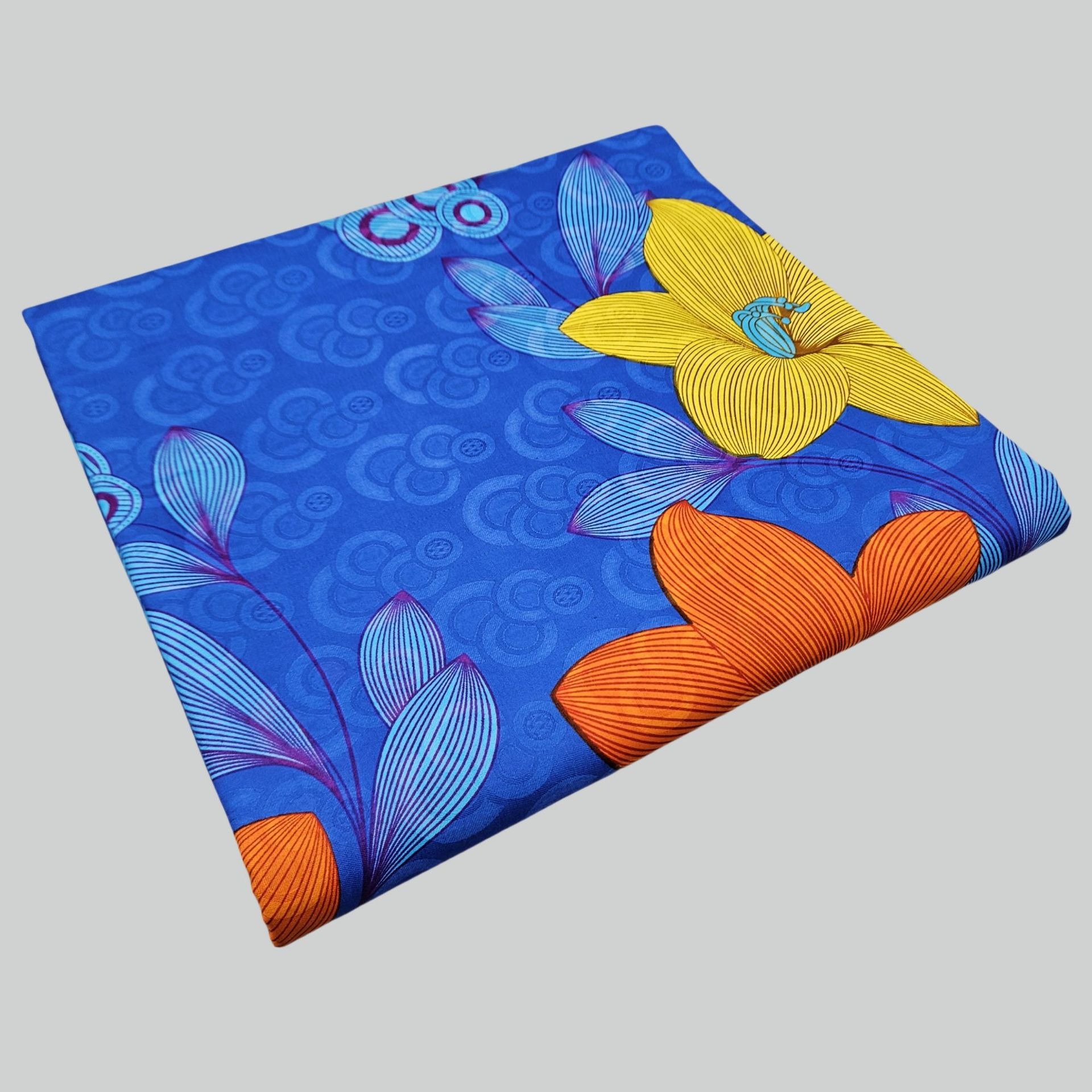 Floral Printed on Purple Blue  - Sewing Jackets review and price