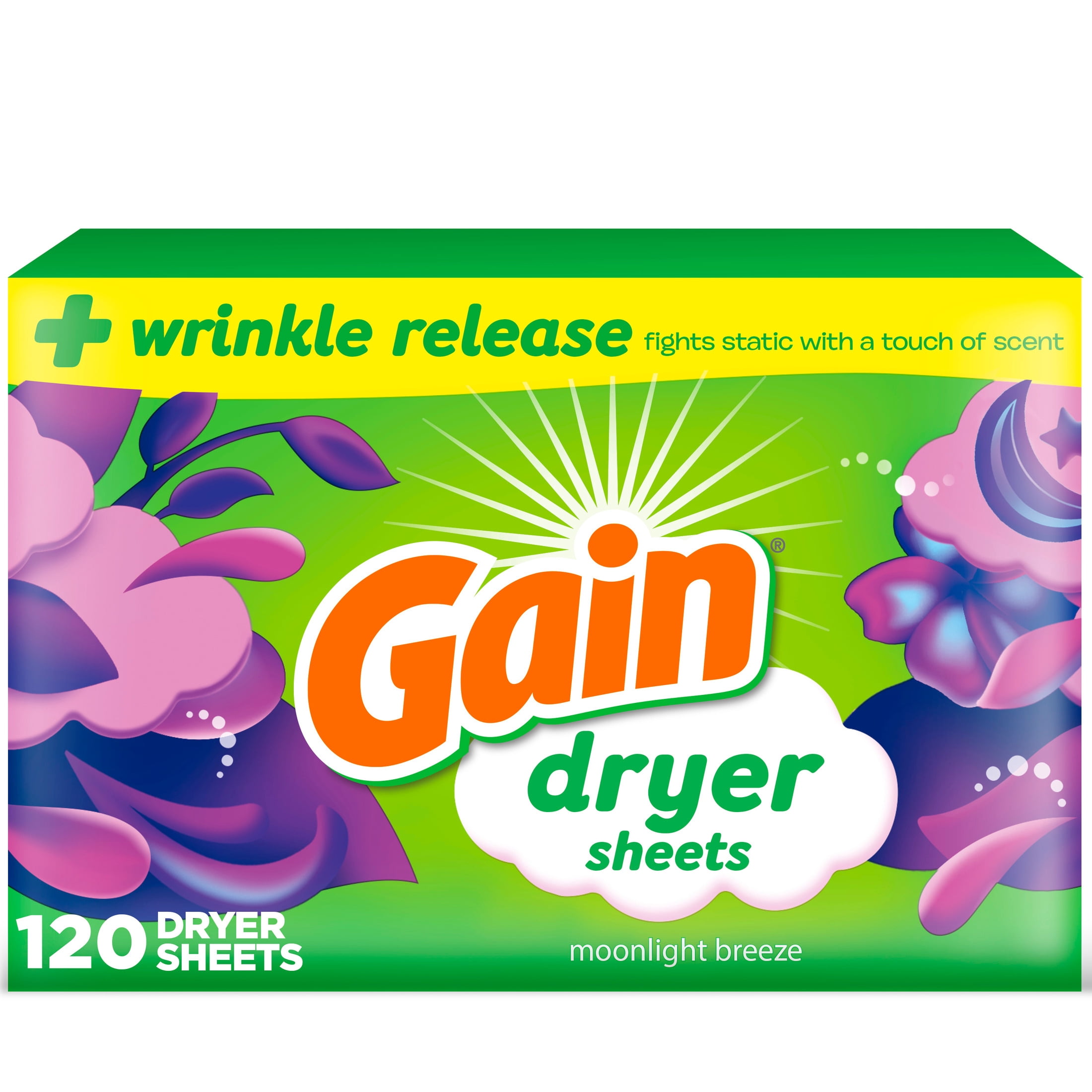 Gain Dryer Sheets, Moonlight B - Fabric Softener Sheet review and price