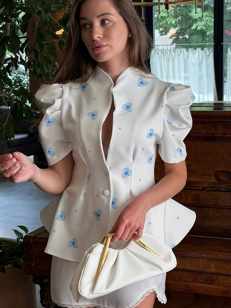 Elegant Satin Floral Print Wom - Sewing V review and price