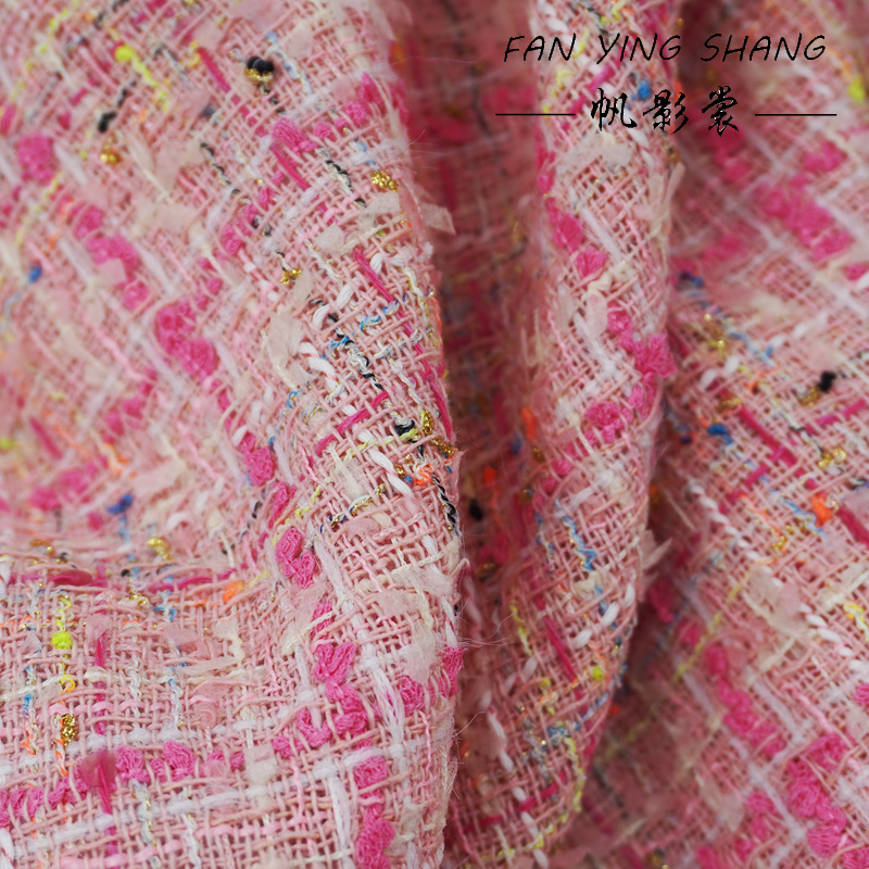 The Pink Plaid Tassel Cotton T - Sewing Tweed Fabric review and price