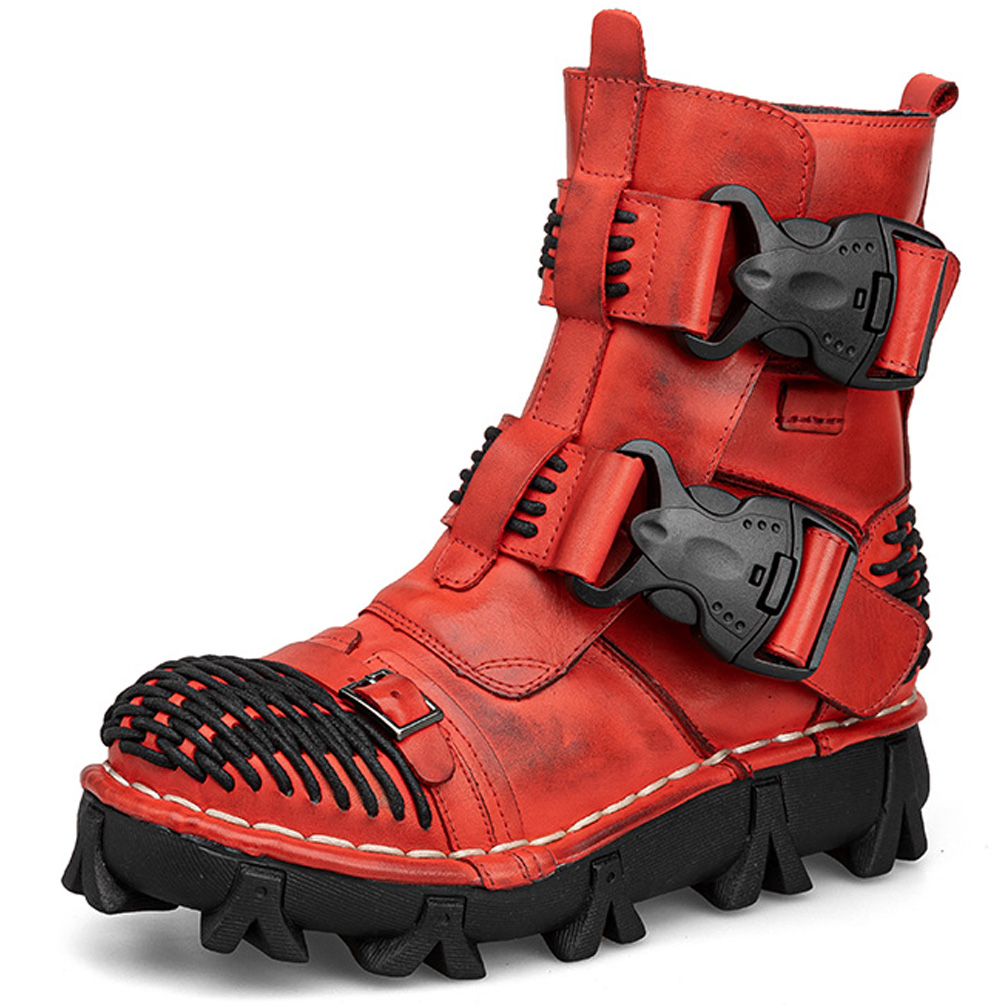 Men's Genuine Leather Motorcyc - Sewing Latex review and price