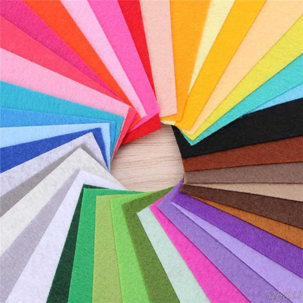 40Pcs Multicolor Nonwoven Fabr - Sewing Textile Art review and price