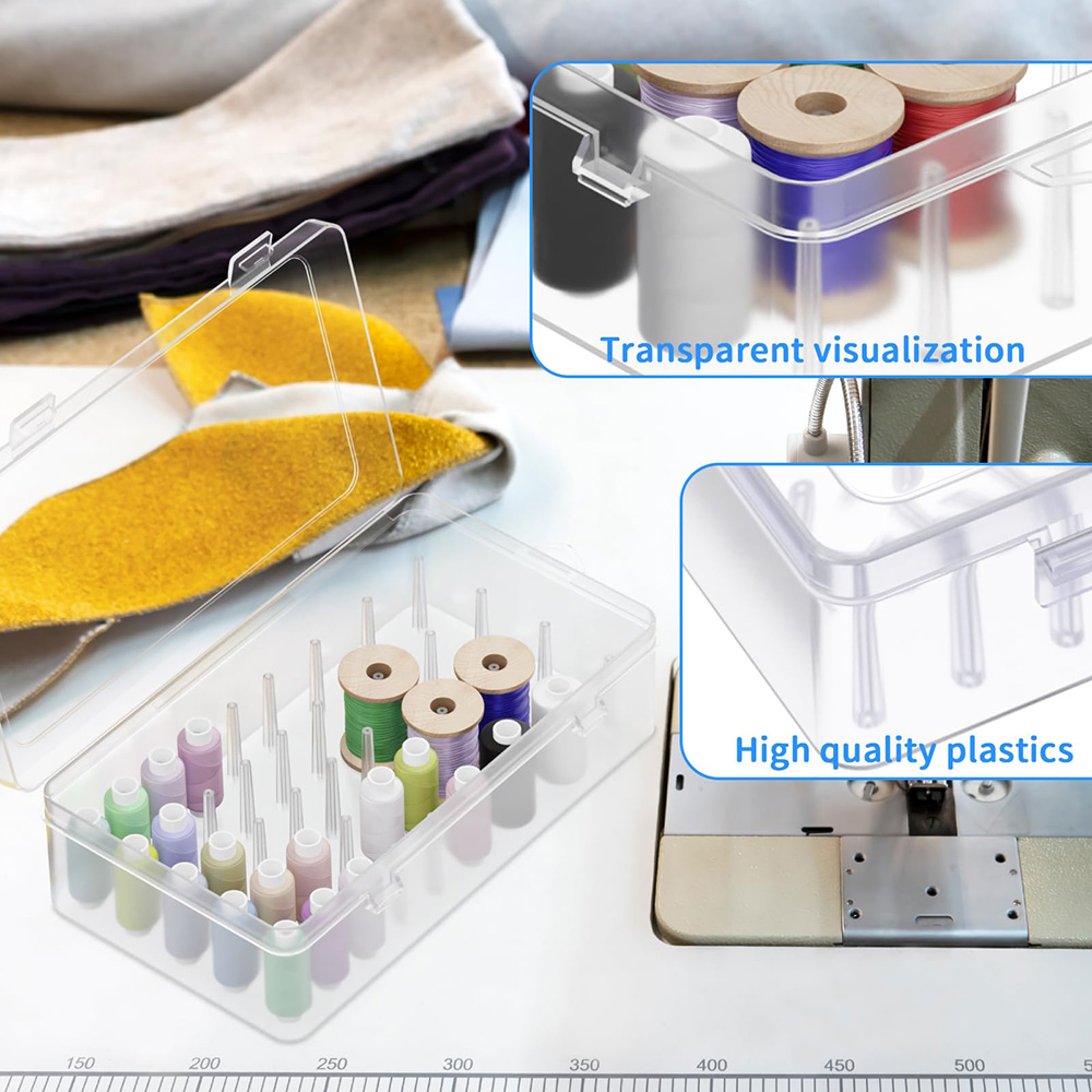 Clear Plastic Thread Organizer - Embroidery Floss Thread review and price