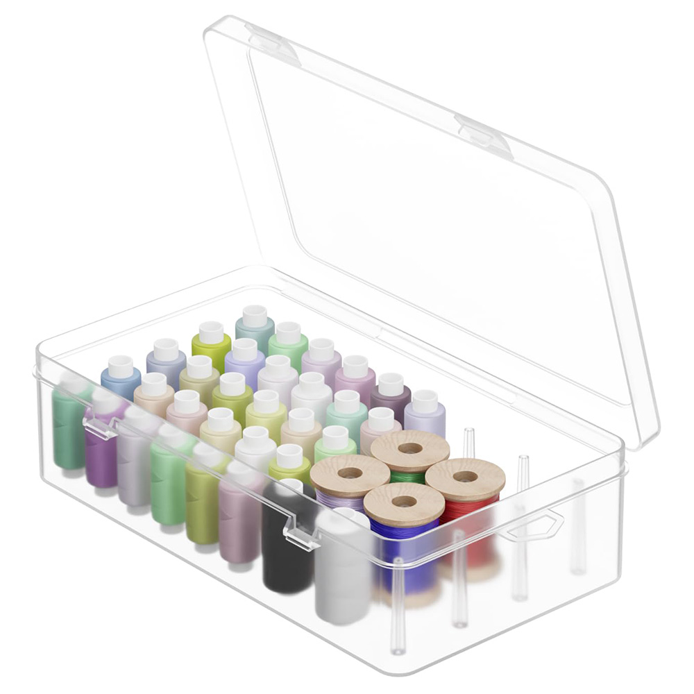 Clear Plastic Thread Organizer - Embroidery Floss Thread review and price