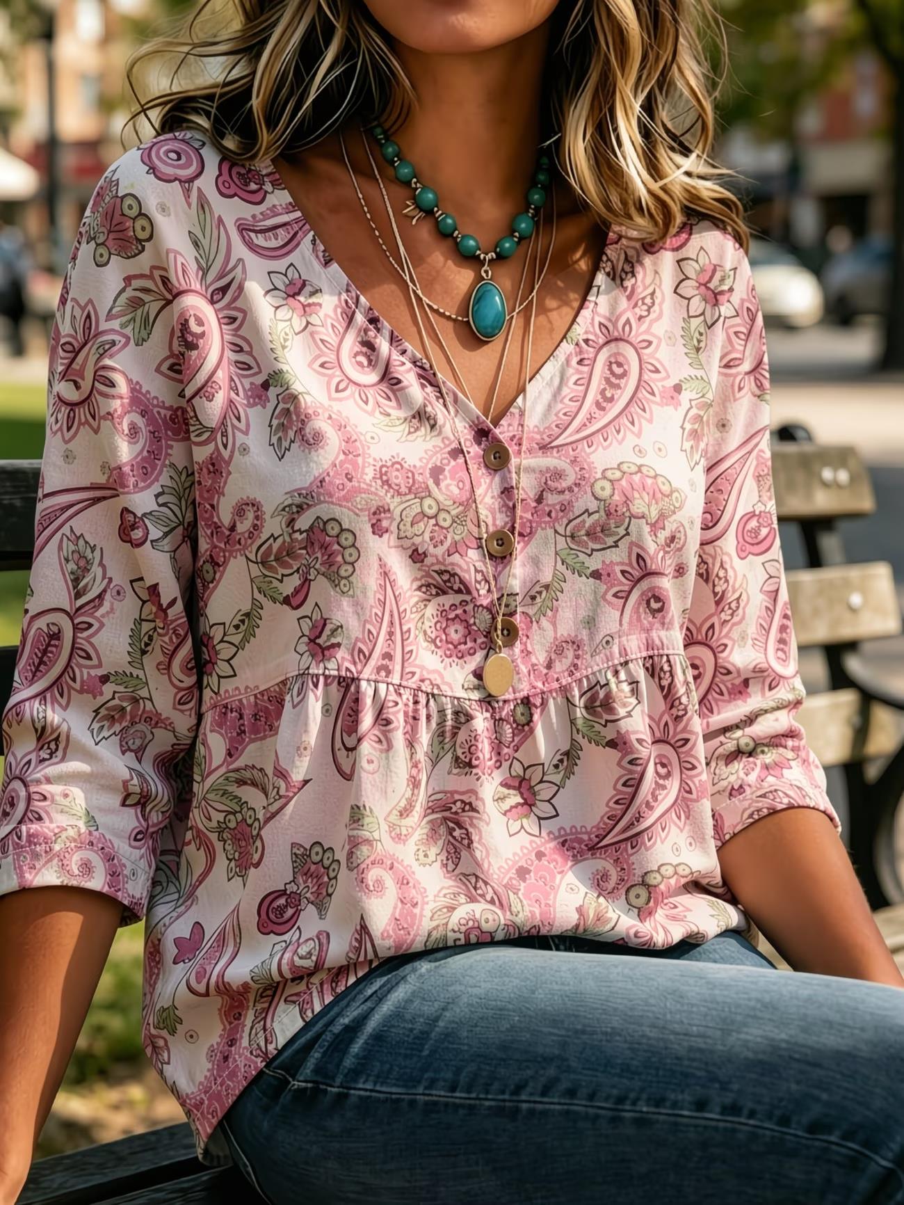 Women's Red Tiny Floral Paisle - Sewing V review and price