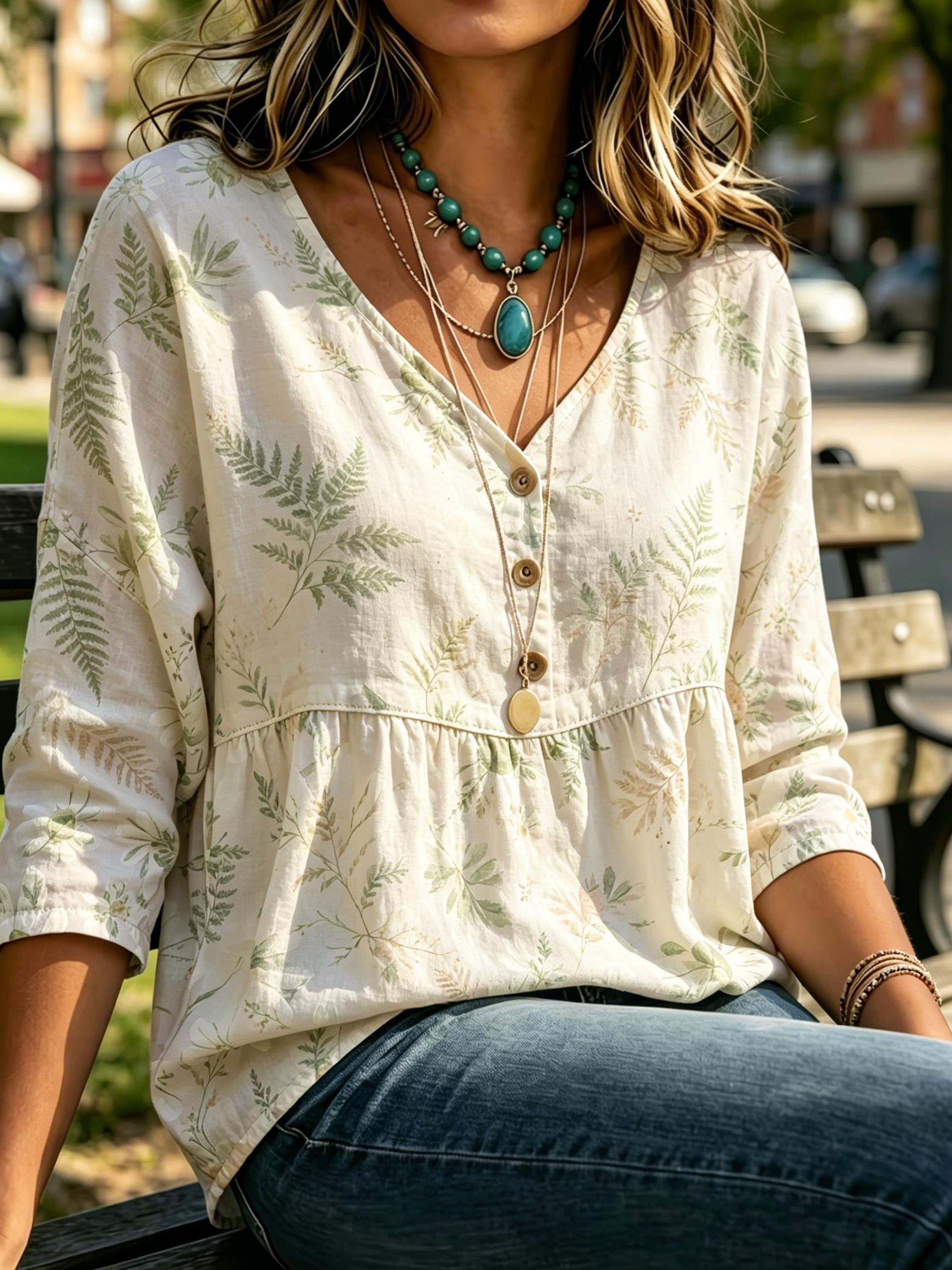 Women's Delicate Fern Leaf Bot - Sewing V review and price