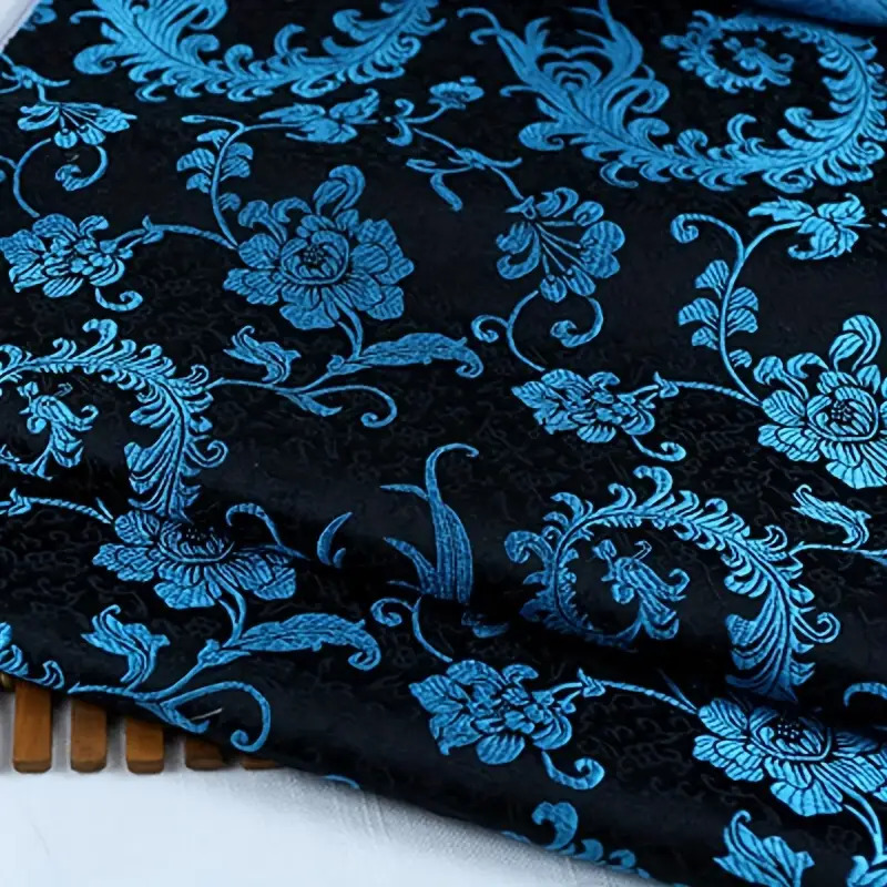 3D Blue Phoenix Tail Brocade F - Sewing Garments review and price
