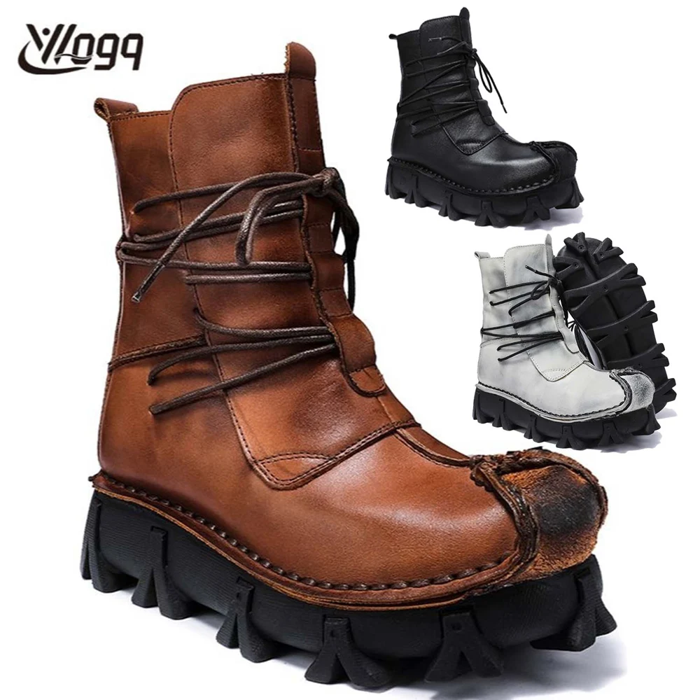 Men's Genuine Leather Skull Bo - Sewing Latex review and price