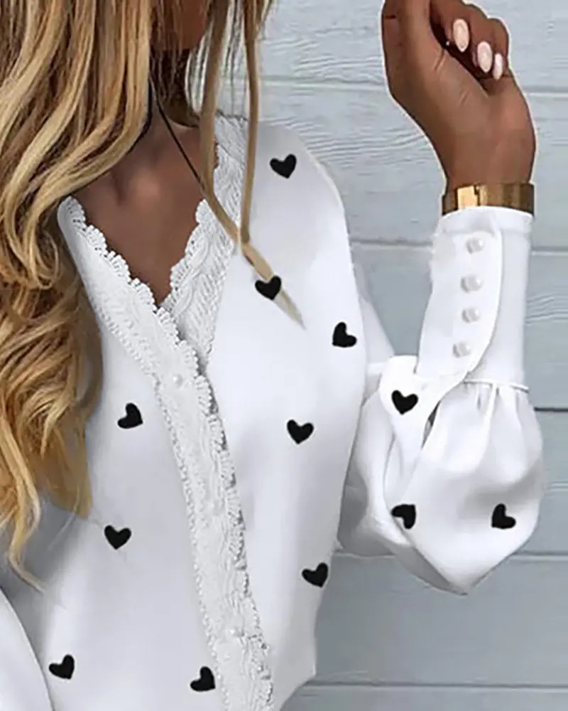 Women Sweet Love Heart Paintin - Sewing V review and price